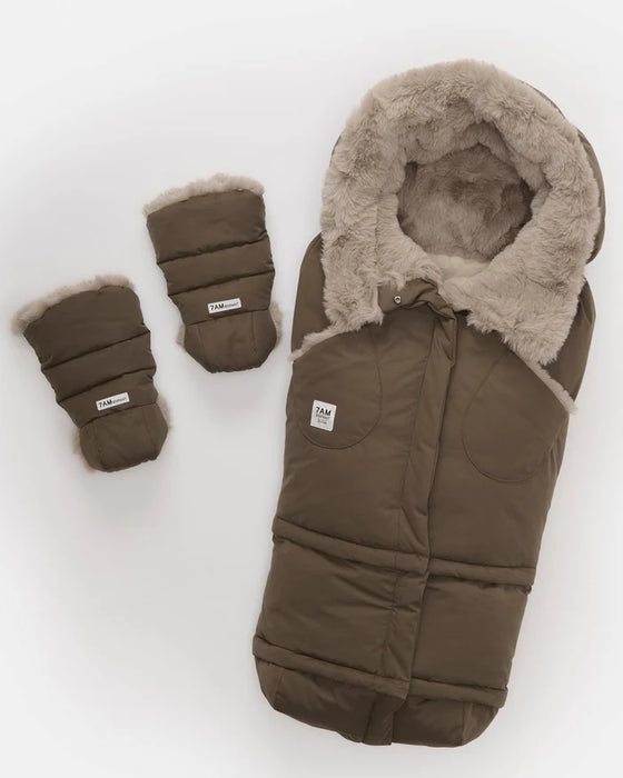 7AM Blanket 212 Evolution - Footmuff Moss Brown