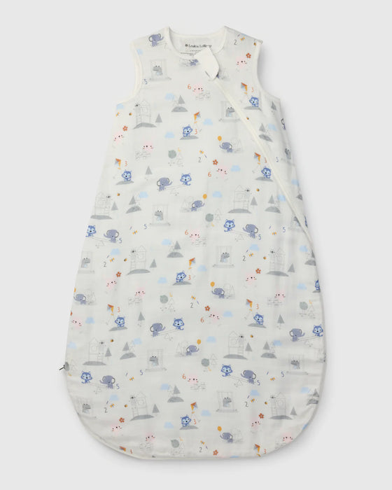 Loulou Lollipop Muslin Lightweight Sleep Bag 0.5T - Mini Mathletes