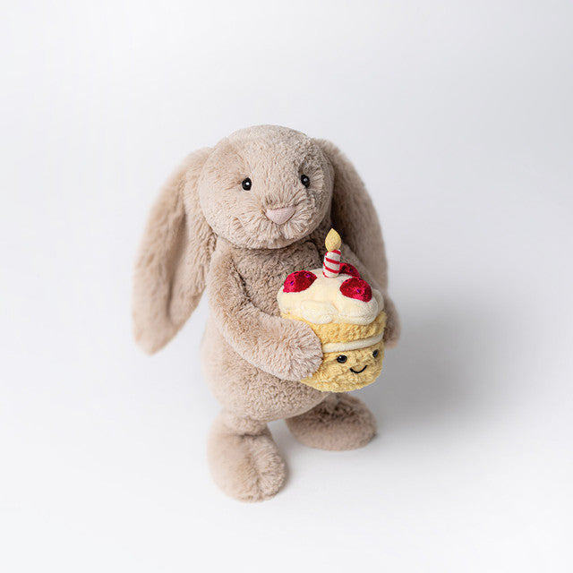 JellyCat Bashful Beige Bunny'Birthday' (LIMIT ONE PER CUSTOMER)