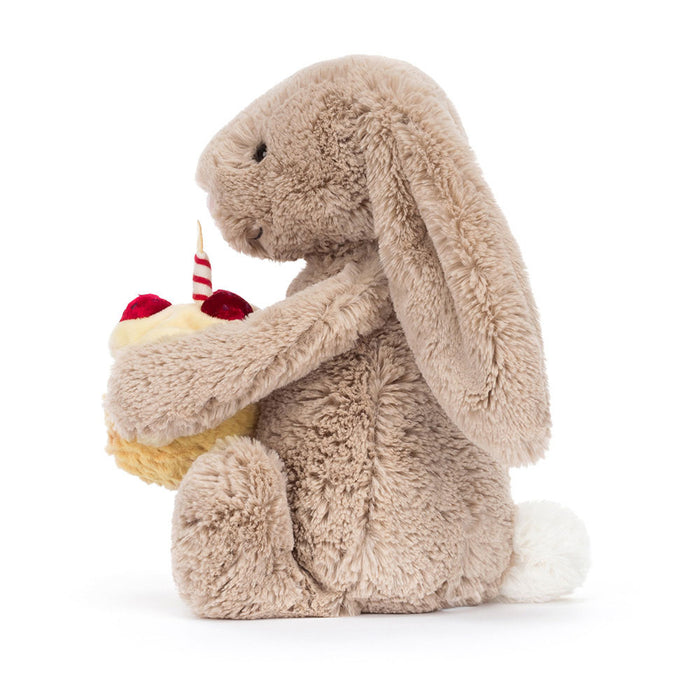 JellyCat Bashful Beige Bunny'Birthday' (LIMIT ONE PER CUSTOMER)