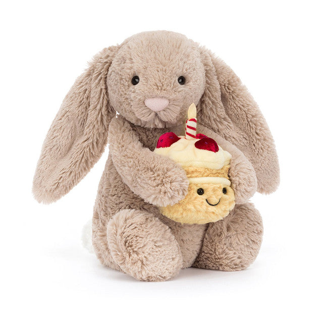 JellyCat Bashful Beige Bunny'Birthday' (LIMIT ONE PER CUSTOMER)