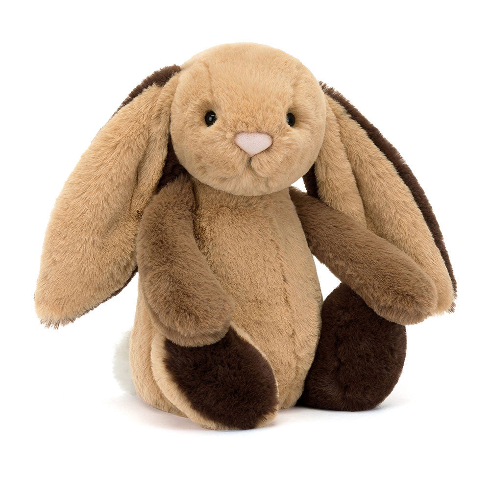 JellyCat Bashful Patchwork Brown Bunny Original (LIMIT ONE PER CUSTOMER)