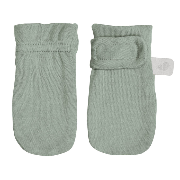 Perlim Pinpin Bamboo Scratch Mittens - Moss Green