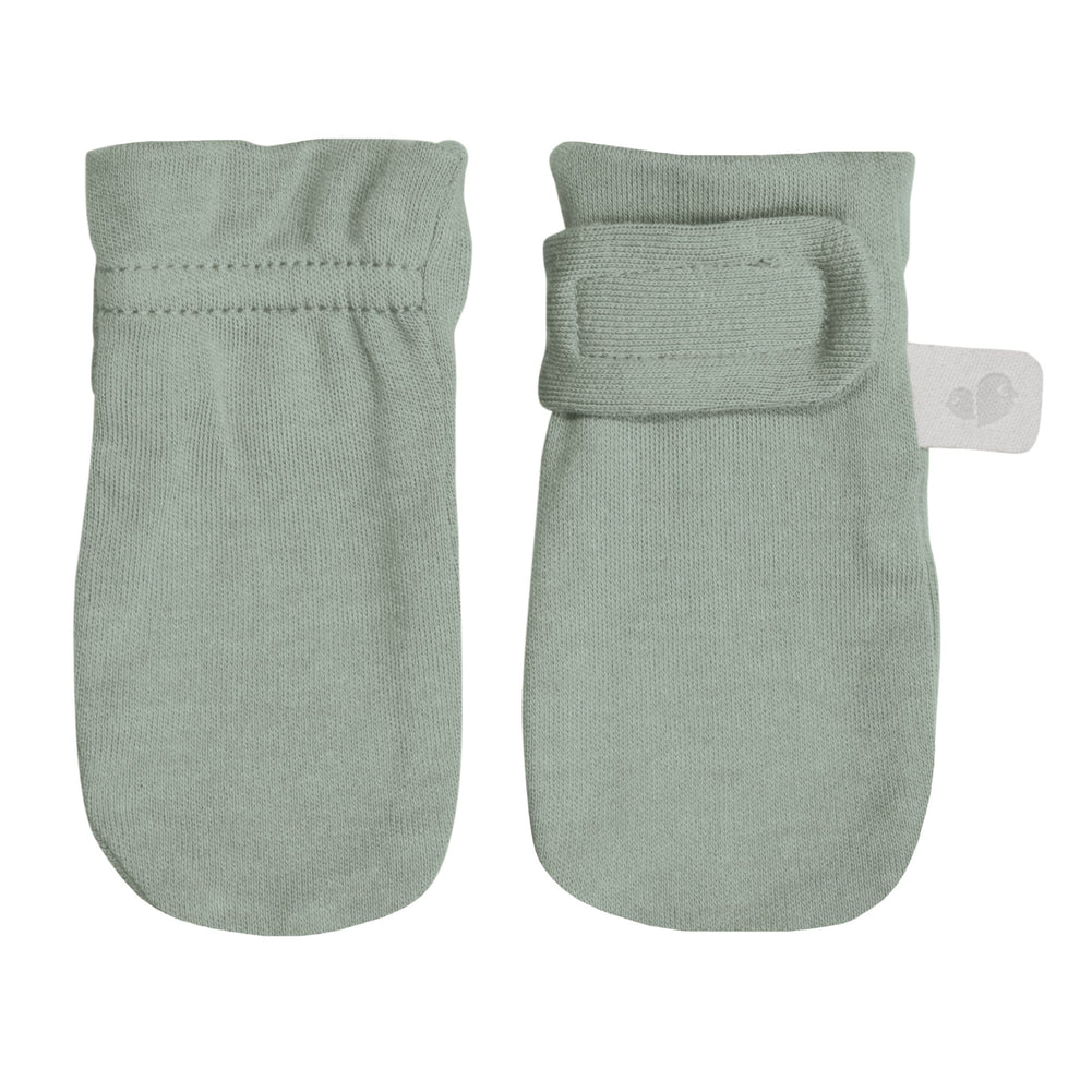 Perlim Pinpin Bamboo Scratch Mittens - Moss Green