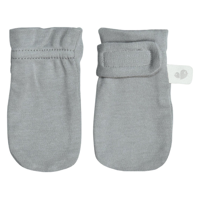 Perlim Pinpin Bamboo Scratch Mittens - Pebbles Grey