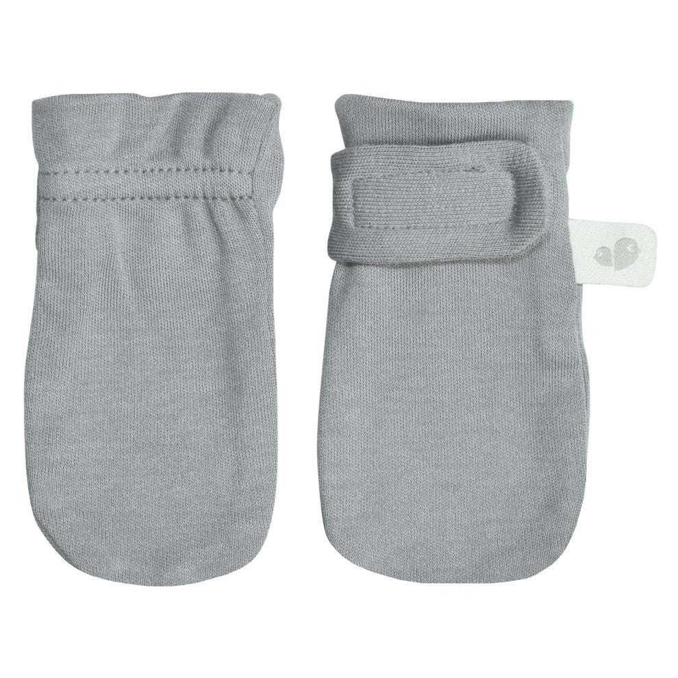 Perlim Pinpin Bamboo Scratch Mittens - Pebbles Grey
