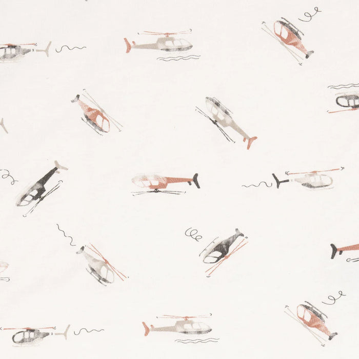 Perlim Pinpin Bamboo Scratch Mittens - Helicopters