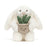 Jellycat Cream Bunny with Plant
