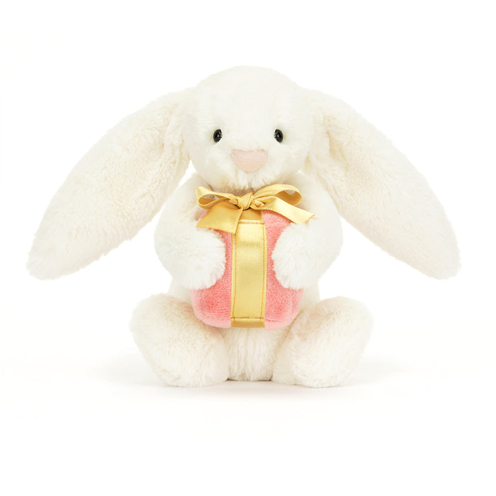 Jellycat Bashful Bunny with Present Little