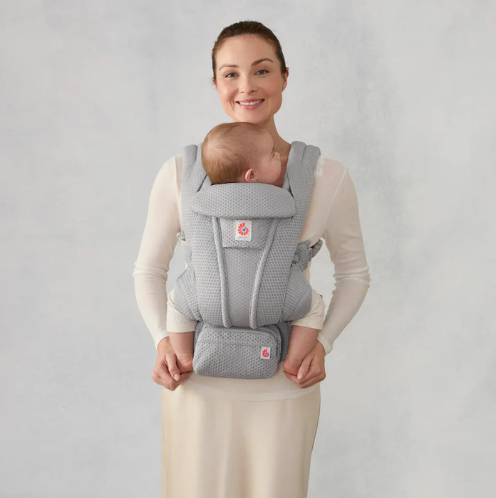 ErgoBaby Omni Deluxe Mesh Carrier - Pearl Grey
