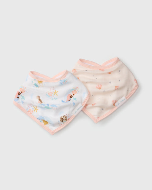 Loulou Lollipop Muslin Bandana Bib Set - Mermaids