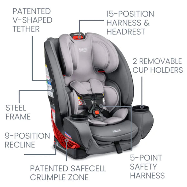 Britax One4Life ClickTight All-in-One Convertible Car Seat - Glacier Graphite