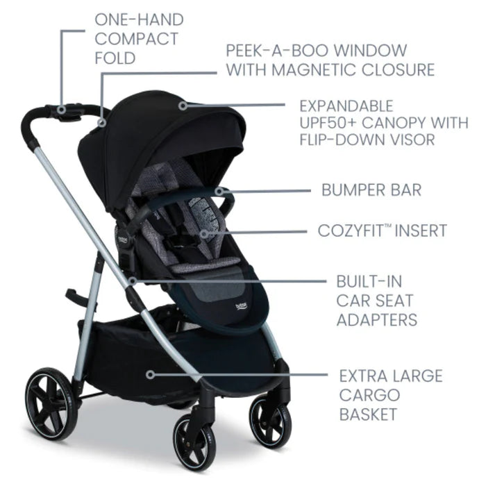 Britax Grove Stroller - Pindot Onyx