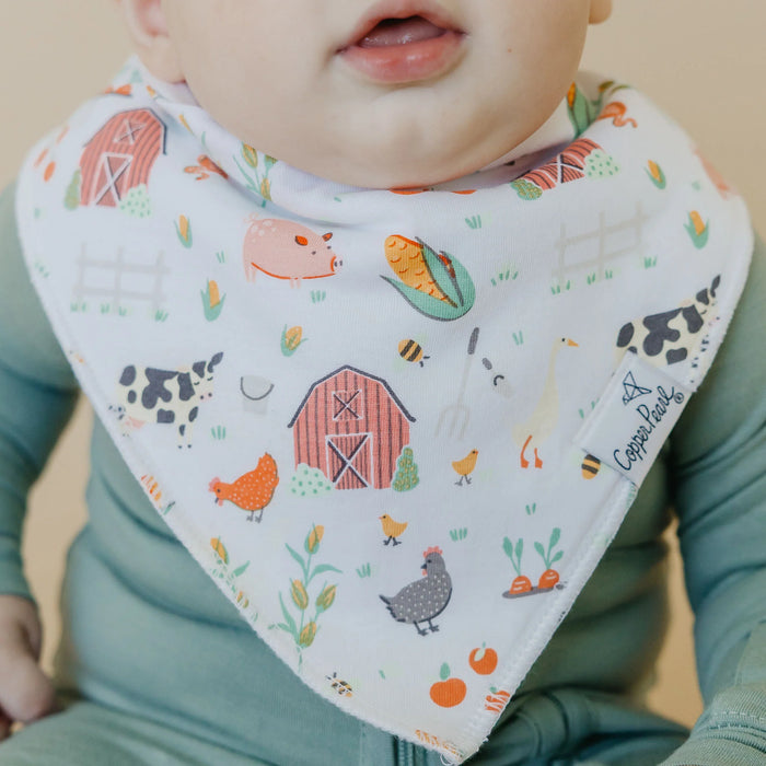 Copper Pearl Bandana Bibs Set - Farmstead
