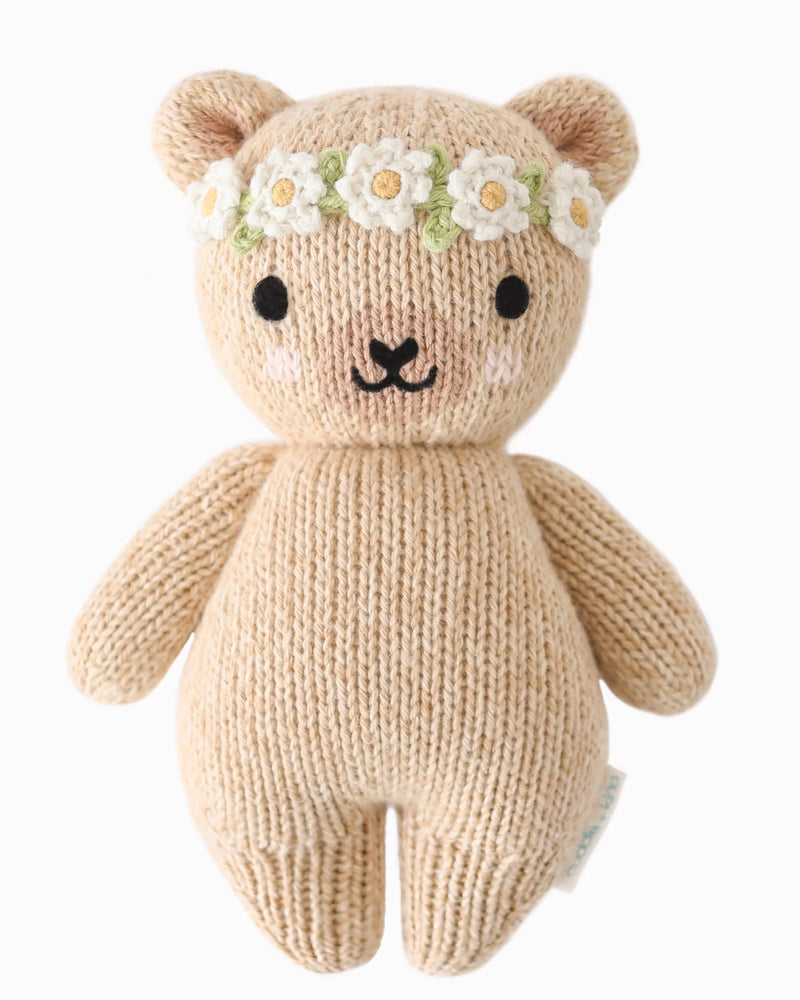 Cuddle+Kind Baby Honey Bear - Ivory Floral
