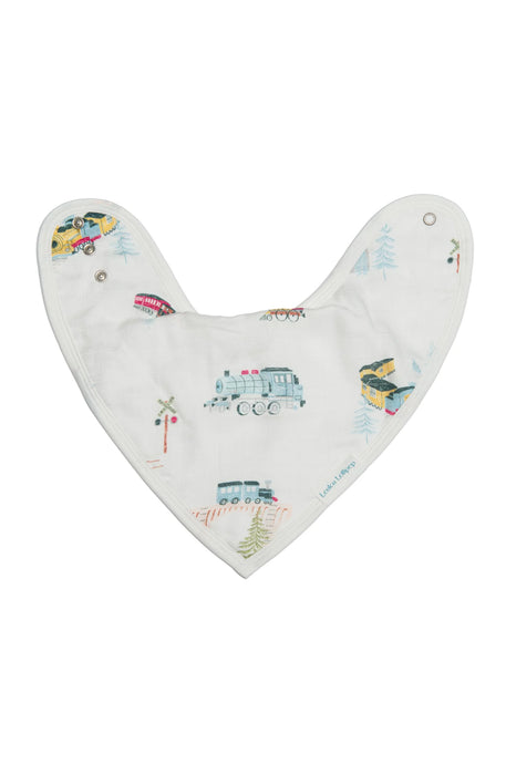 Loulou Lollipop Muslin Bandana Bib Set  - All Aboard BIBAAB