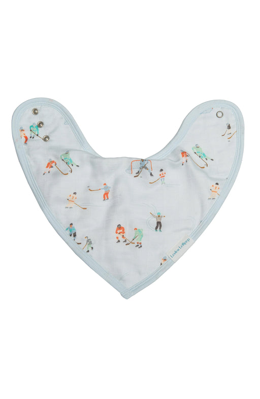 Loulou Lollipop Muslin Bandana Bib Set - Ice Hockey