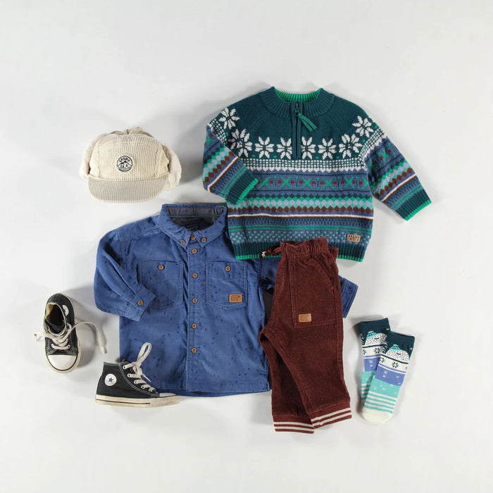 Souris Mini Corduroy Pants - Brown