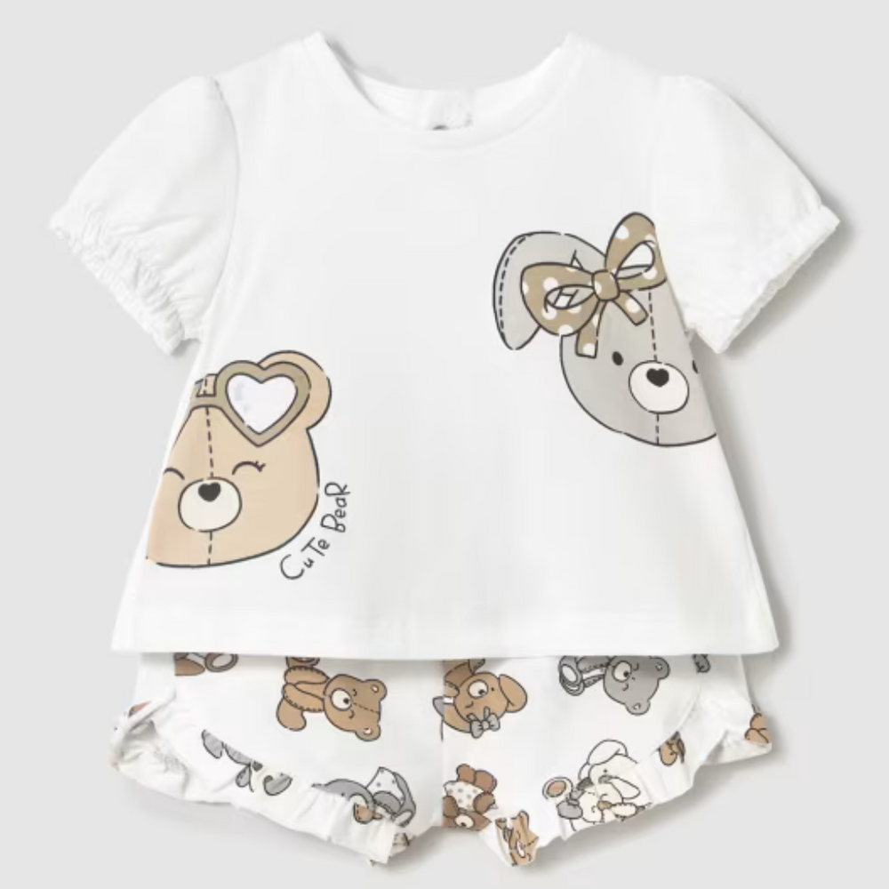 Mayoral Short Set - Galleta (Brown)