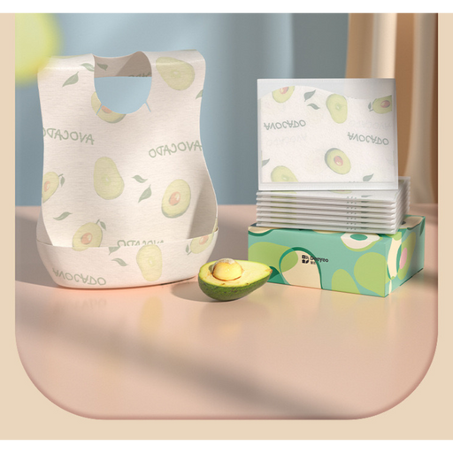 Deeyeo Baby disposable bib 20pcs -Avocado