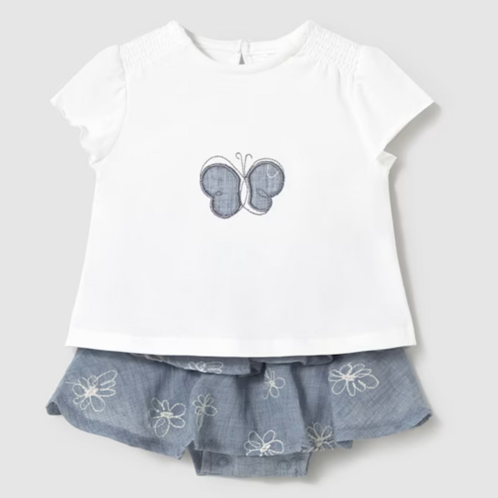 Mayoral Skirt Set - Bluestone