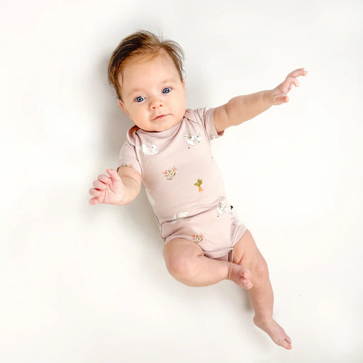 Kyte Baby Bodysuit - Blush Rabbit