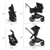 Bugaboo Kangaroo Complete NA - Black/Dark Cherry