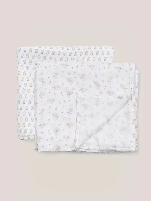 Ju-Ju-Be Swaddles Blanket 2pc Set - Bunny Hollow