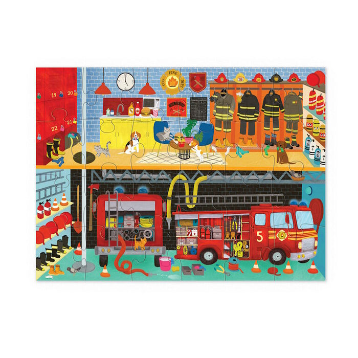 Crocodile Creek Puzzle 24pc 35x48cm - Fire Station