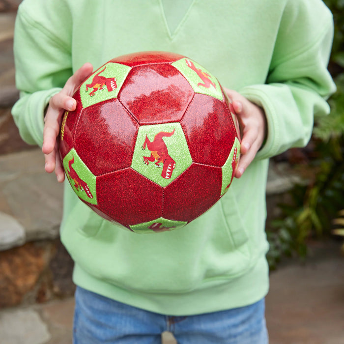 Crocodile Creek Size 3 Glitter Soccer - Dinosaur