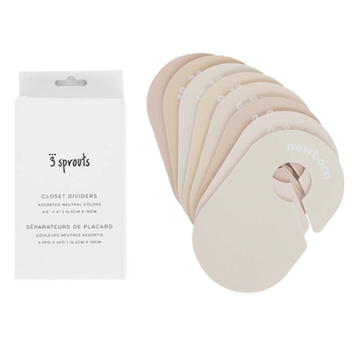 3 Sprouts Closet Dividers - Neutral