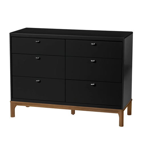 Little Seeds Laurel 6-Drawer Dresser - Black/Acorn