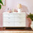 Little Seeds Laurel 6-Drawer Dresser - White/Acorn