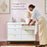 Little Seeds Laurel 6-Drawer Dresser - Black/Acorn