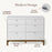 Little Seeds Laurel 6-Drawer Dresser - Black/Acorn