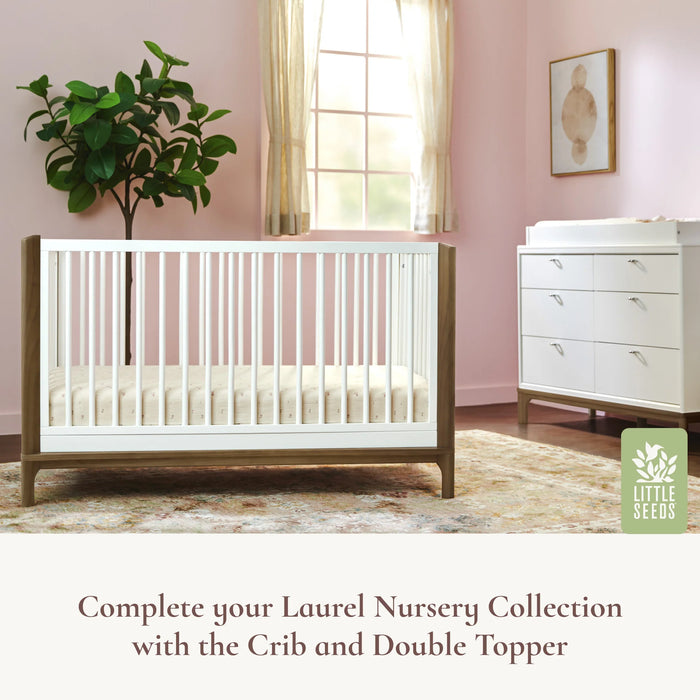 Little Seeds Laurel 6-Drawer Dresser - White/Acorn