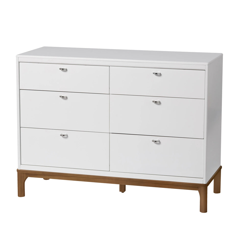 Little Seeds Laurel 6-Drawer Dresser - White/Acorn