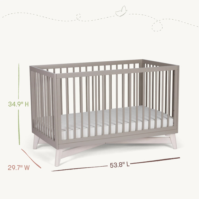 Little Seeds Pala 4 in 1 Crib - White/Whitewash