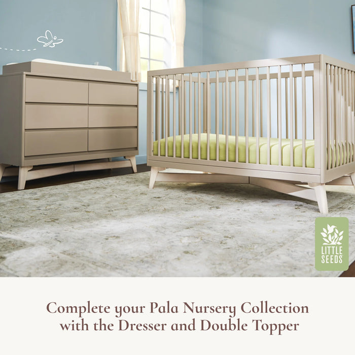 Little Seeds Pala 4 in 1 Crib - White/Whitewash