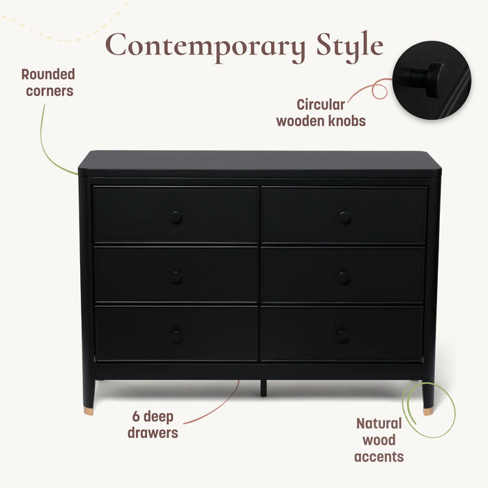 Little Seeds Aster 6-Drawer Nursery Dresser