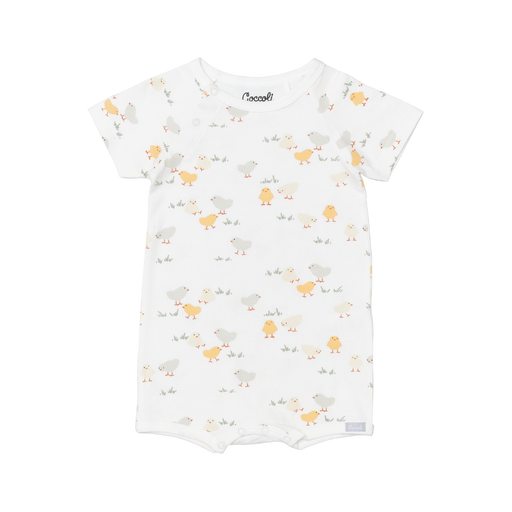 Coccoli Cotton-Modal Romper - Chicks on Cream