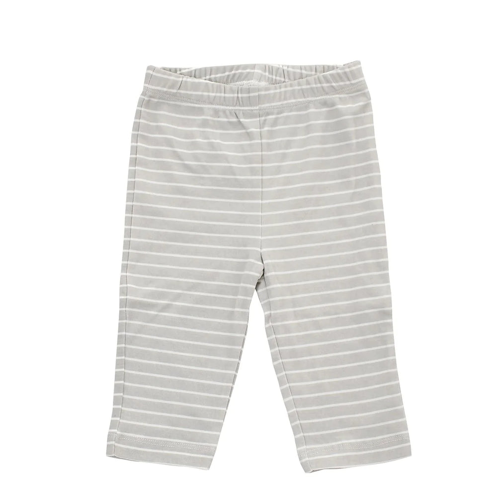 Silkberry Baby Sweet Nature Organic Cotton Pullover Pant - Silver Stripe
