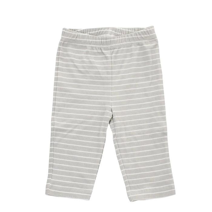 Silkberry Baby Sweet Nature Organic Cotton Pullover Pant - Silver Stripe