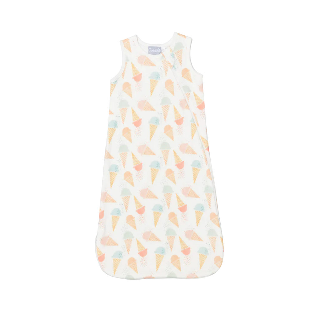 Coccoli Cotton-Modal 0.5T Sleepsack - Gelato Cones on Cream