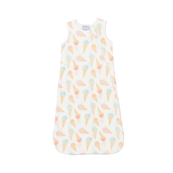 Coccoli Cotton-Modal 0.5T Sleepsack - Gelato Cones on Cream