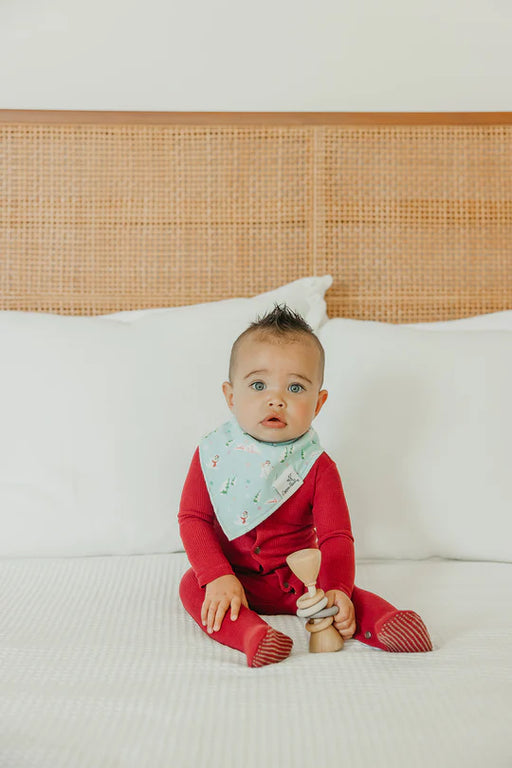 Copper Pearl Bandana Bib Set - Christmas Classic
