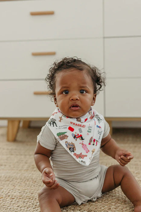 Copper Pearl Bandana Bib Set - Christmas Classic