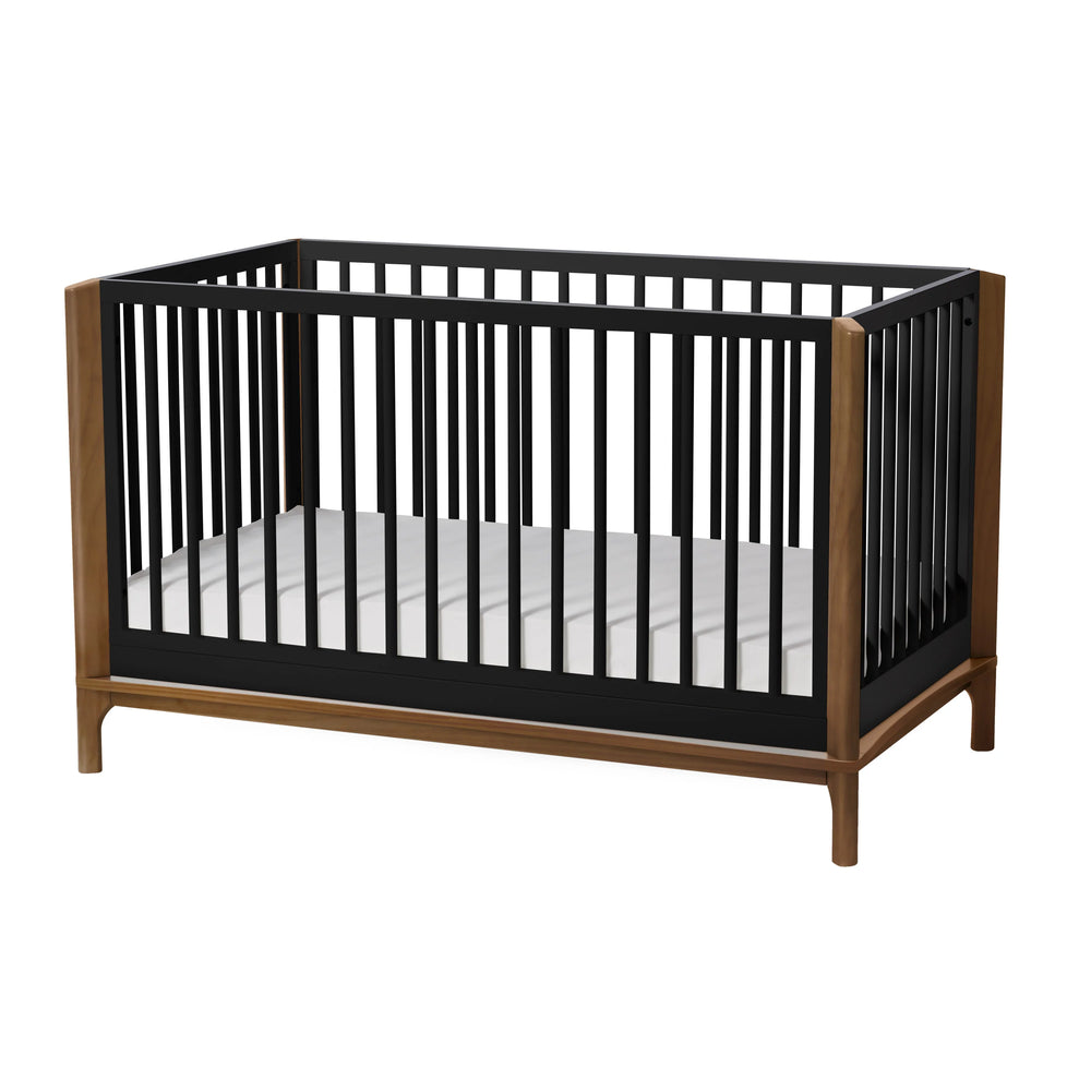 Little Seeds Laurel Island 4 in 1 Crib - Black/Chestnut