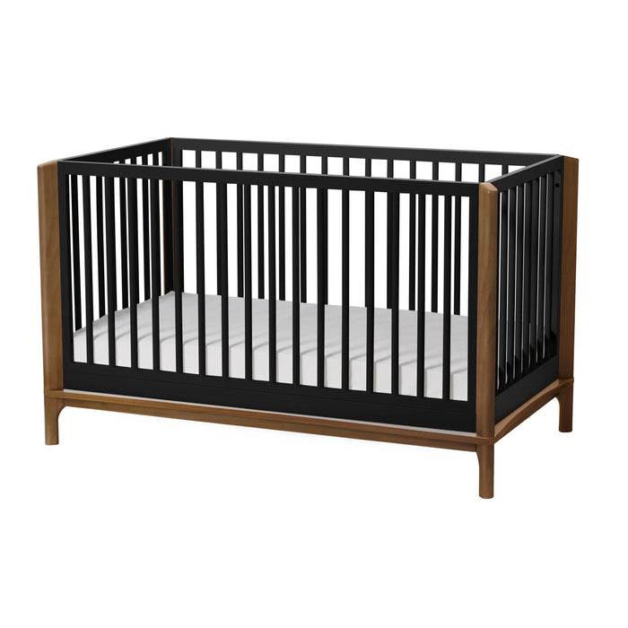 Little Seeds Laurel Island 4 in 1 Crib - Black/Chestnut