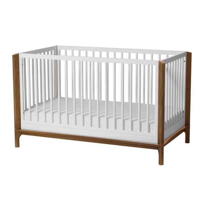 Little Seeds Laurel Island 4 in 1 Crib - White/Chestnut